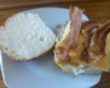 A picture of step 5 of New York Deli Bacon, Egg, and Cheese.