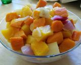 A picture of step 4 of Butternut squash dish/stew.