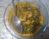 A picture of step 12 of Coconut spinach.