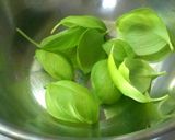 A picture of step 1 of Basil Sauce Pasta for One.