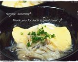 A picture of step 5 of Creamy Egg Tofu with Japanese-Style An.