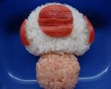 A picture of step 4 of Super Mario Toad (Kinopio) For Charaben (Decorative Bentos).