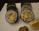 A picture of step 5 of Cured Ham Salad Sushi Rolls [Ehoumaki for Setsubun].
