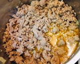 Húsos paradicsomos farfalle recept fázis 2 fotója