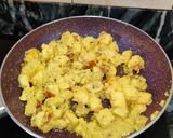 A picture of step 4 of Sauteed creamy paneer.