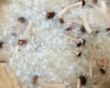 Hình bước làm 4 của món Cháo Nấm Linh Chi Nâu