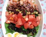 A picture of step 4 of Easy Cobb Salad for Guests.