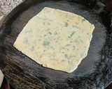 A picture of step 7 of Soya Square parantha.