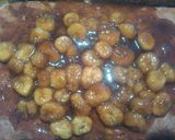 A picture of step 7 of LadyIncognito's Banana Cake with Caramelized Banana Topping.