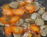 Foto langkah ke 2 dari resep Tumis Praktis Sawi Hijau Wortel Bakso.