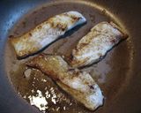 A picture of step 6 of Sea Bream Pan Fried in Butter with Balsamic Vinegar and Yuzu Pepper Sauce.