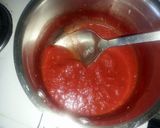 A picture of step 2 of spicy tomato rice & crispy chicken wings.