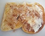 A picture of step 2 of For Beauty and Health Honey Cinnamon Toast.