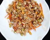 A picture of step 4 of Scrambled egg with veggies.