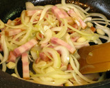 A picture of step 2 of Bacon and Spring Cabbage in Tomato Sauce.