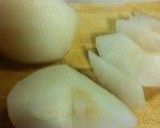 A picture of step 1 of Pear Custard Pies.