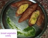 A picture of step 4 of ब्रेड वेजीटेबल सोले.