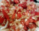 A picture of step 4 of Bruschetta Spaghetti.