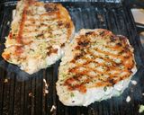 A picture of step 1 of Grilled Pork Tenderloin Medallions with Fresh Tomato Sauce and Roasted Asparagus, Jon Style.