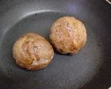 A picture of step 4 of Meat Wrapped Onigiri Rice Balls using Shabu-Shabu Pork Slices.