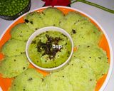A picture of step 3 of Green pea idli.