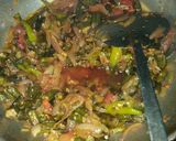 A picture of step 5 of Bhindi fry.