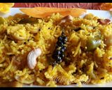 A picture of step 2 of Mango Pulav.