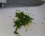 A picture of step 2 of Basil Sauce Pasta for One.