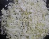 A picture of step 1 of Cabbage capsicum pakoda.