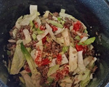 A picture of step 2 of Unstuffed Cabbage Roll.