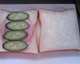 A picture of step 3 of Tastes Just Like The Cafe Ham and Cucumber Sandwich.