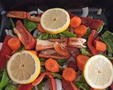 Foto del paso 3 de la receta Muslos de pollo al horno con verduras