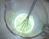 A picture of step 9 of Moist and Fluffy Matcha Sponge Cake.