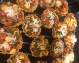 A picture of step 3 of Pizza bites.