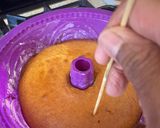 A picture of step 6 of Gulab jambun cake.