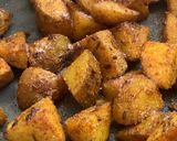 A picture of step 4 of New Potatoes & Dill leaves stir fry.