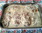 Foto del paso 13 de la receta Berenjenas con jamón, lomo de cerdo con verduras y Bechamel