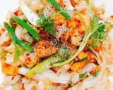 Hình bước làm 2 của món Bắp cải xào ruốc