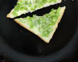 A picture of step 2 of Chilli cheese Toast.