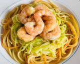 Hình bước làm 5 của món Mì Ý Bí Ngòi Tôm Phô Mai