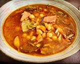 A picture of step 5 of Chickpea Stew with Ham and Swiss Chard (Slow Cooker).