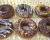 A picture of step 7 of Crispy Old Fashioned Donuts.