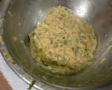 A picture of step 5 of Tsukune-style Chicken Patties with Asparagus.
