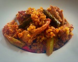 Foto del paso 8 de la receta: Arroz integral con conejo y espárragos verdes