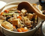 瓦鍋冬菇雞豆腐煲的食譜步驟6照片