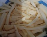 A picture of step 1 of KFC STYLE CRUNCHY FRENCH FRIES😋.