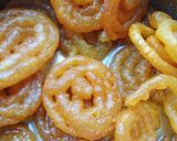 A picture of step 3 of Jalebi made with Rawa.
