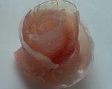 A picture of step 6 of Cured Ham Rose Bouquet.