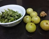 A picture of step 1 of Amla juice.