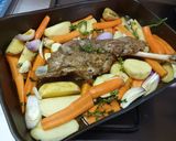 Pas rețetă Pulpa de miel cu legume la cuptor 3 fotografie